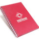 Cadernos Personalizados escovado vermelho 21x28 cm