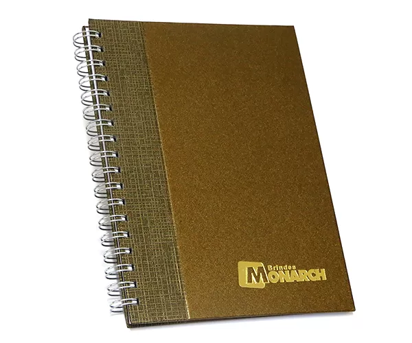 Cadernos Personalizados perolizado com recorte reto 17x24 cm