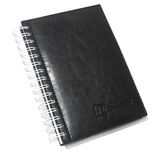 AGENDAS PERSONALIZADAS WIRE-O COURO SINTÉTICO BARROCO